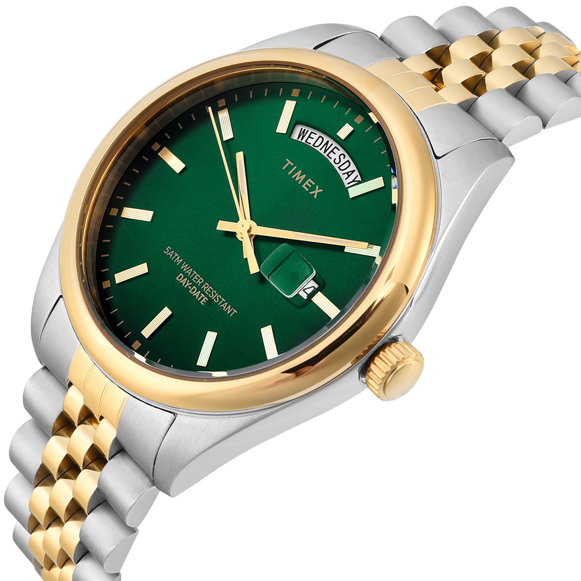 Timex TWEG27102 | TIMEX TREND Green Round Dial Analog Men's Watch.