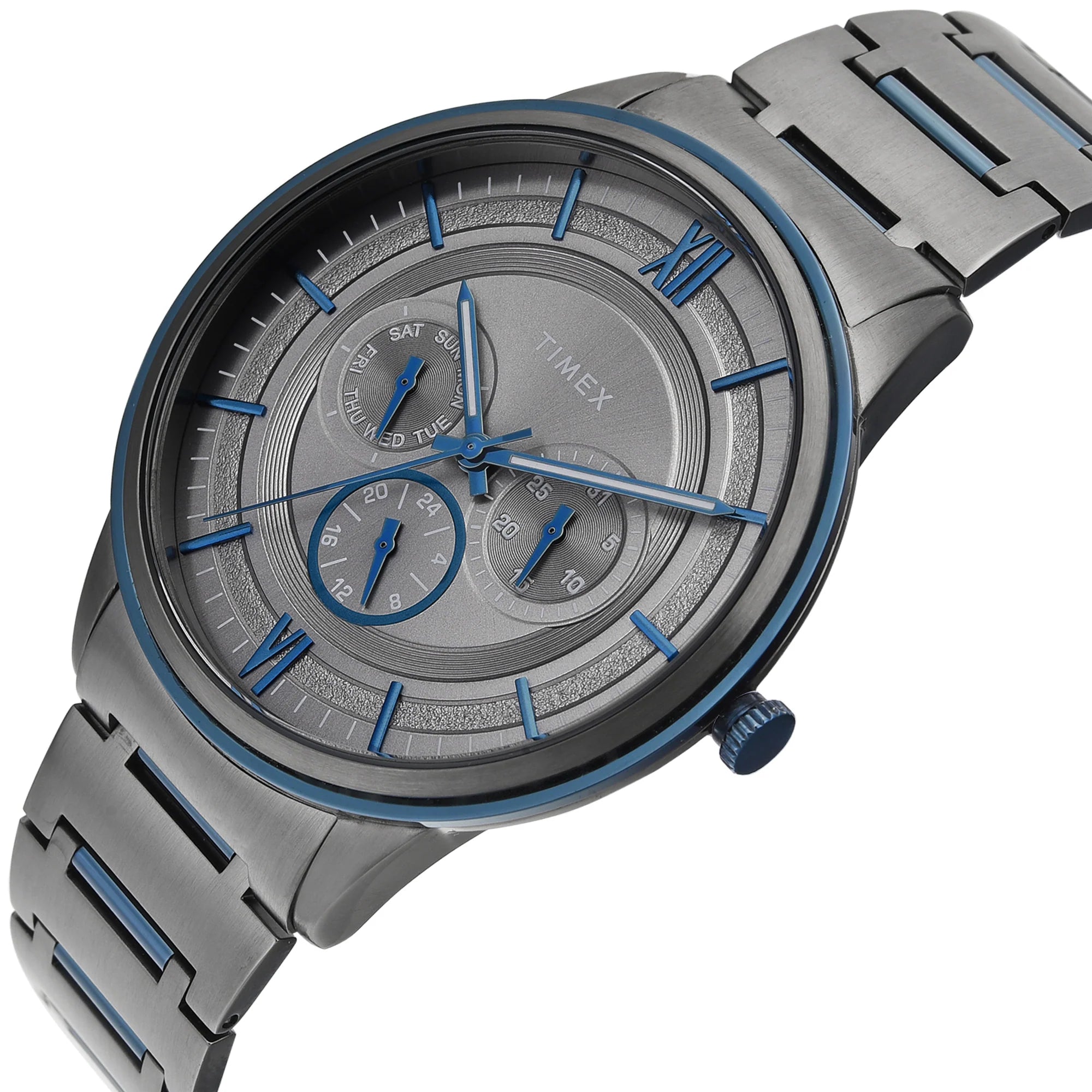 Timex TWEG28003 | TIMEX Round Grey Dial Analog Men's Watch.