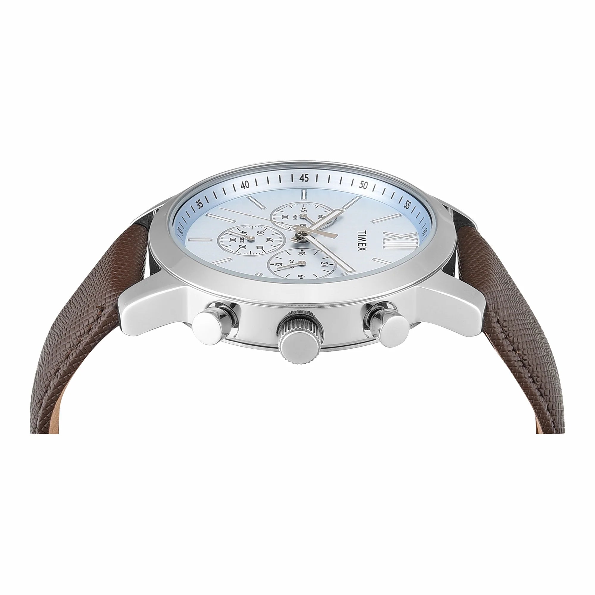 Timex TWEG32200 | Timex Trendline Round 45mm Blue Dial Analog Men Watch.