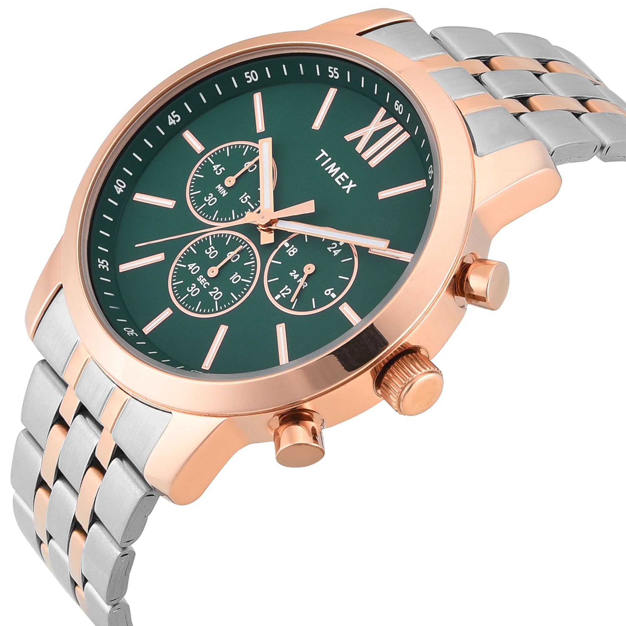 Timex TWEG32201 | Timex Trendline Round 45mm Teal Dial Analog Men Watch.