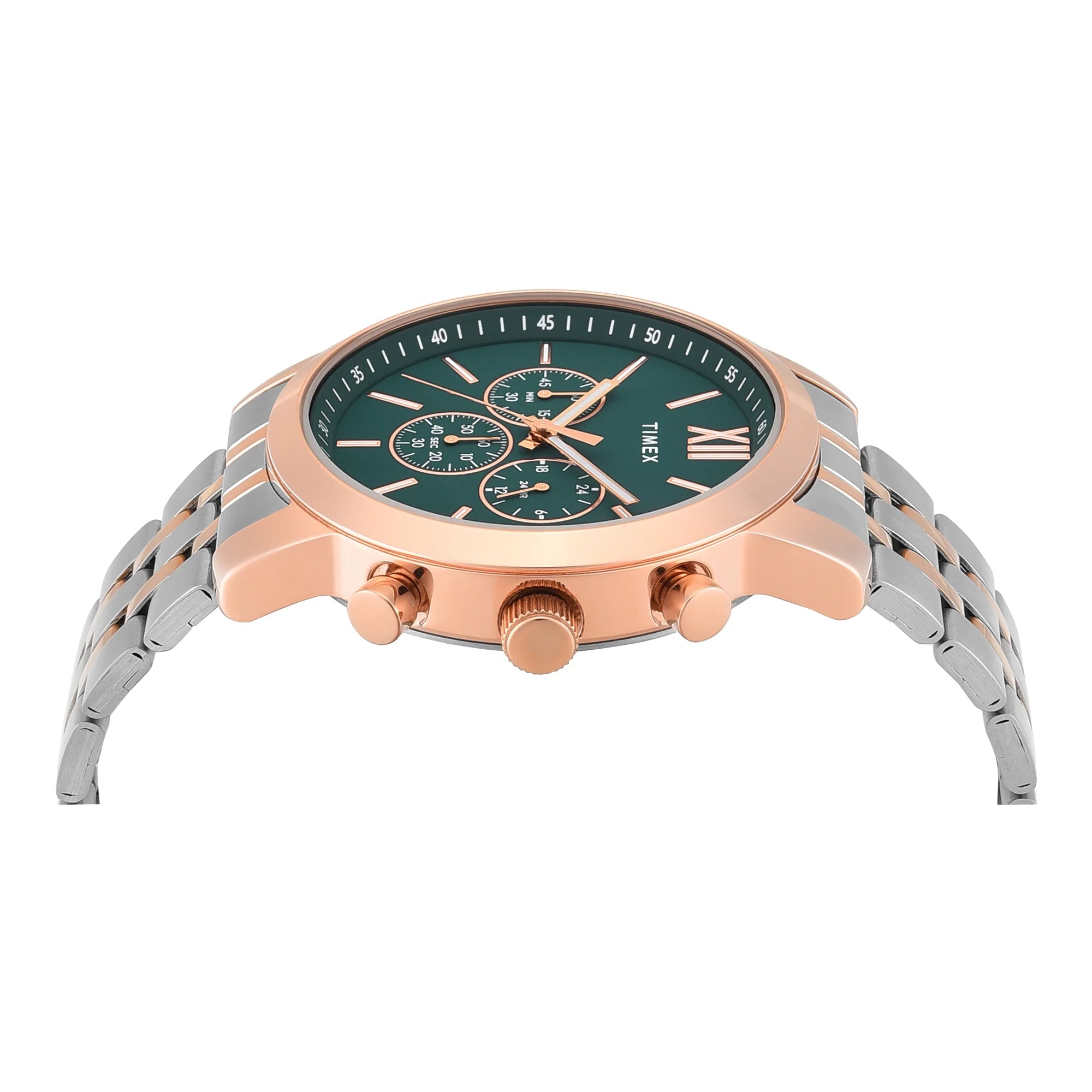 Timex TWEG32201 | Timex Trendline Round 45mm Teal Dial Analog Men Watch.