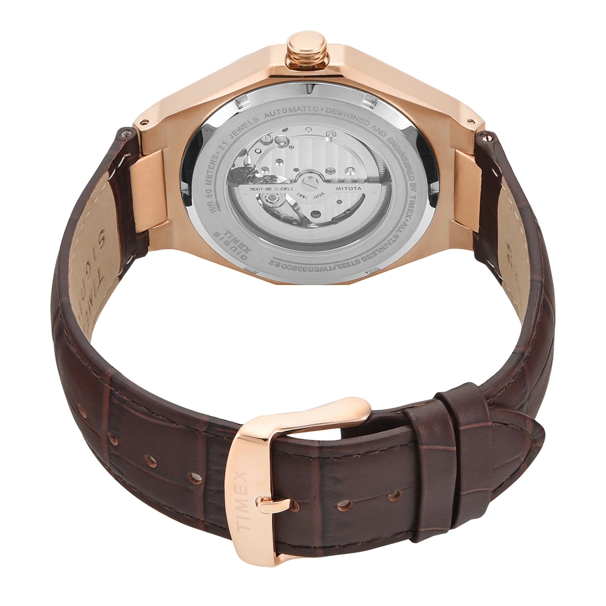 Timex TWEG33900 | Timex Signio Round 43mm Silver Dial Automatic Men Watch.