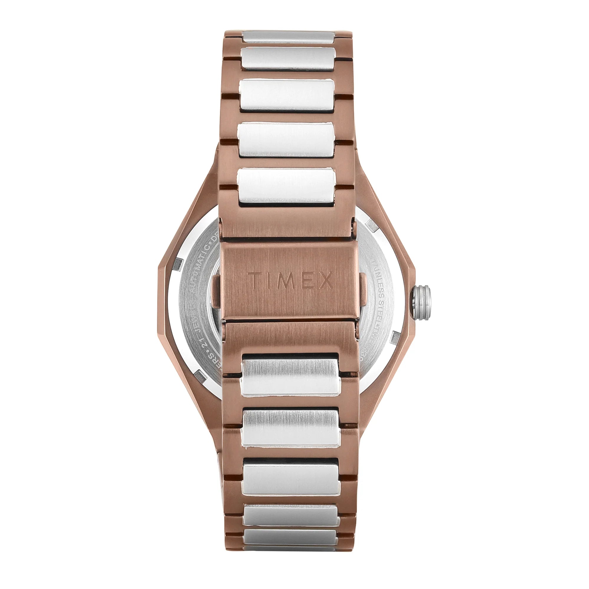 Timex TWEG33901 | Timex Signio Round 43mm Coffee Dial Automatic Men Watch.