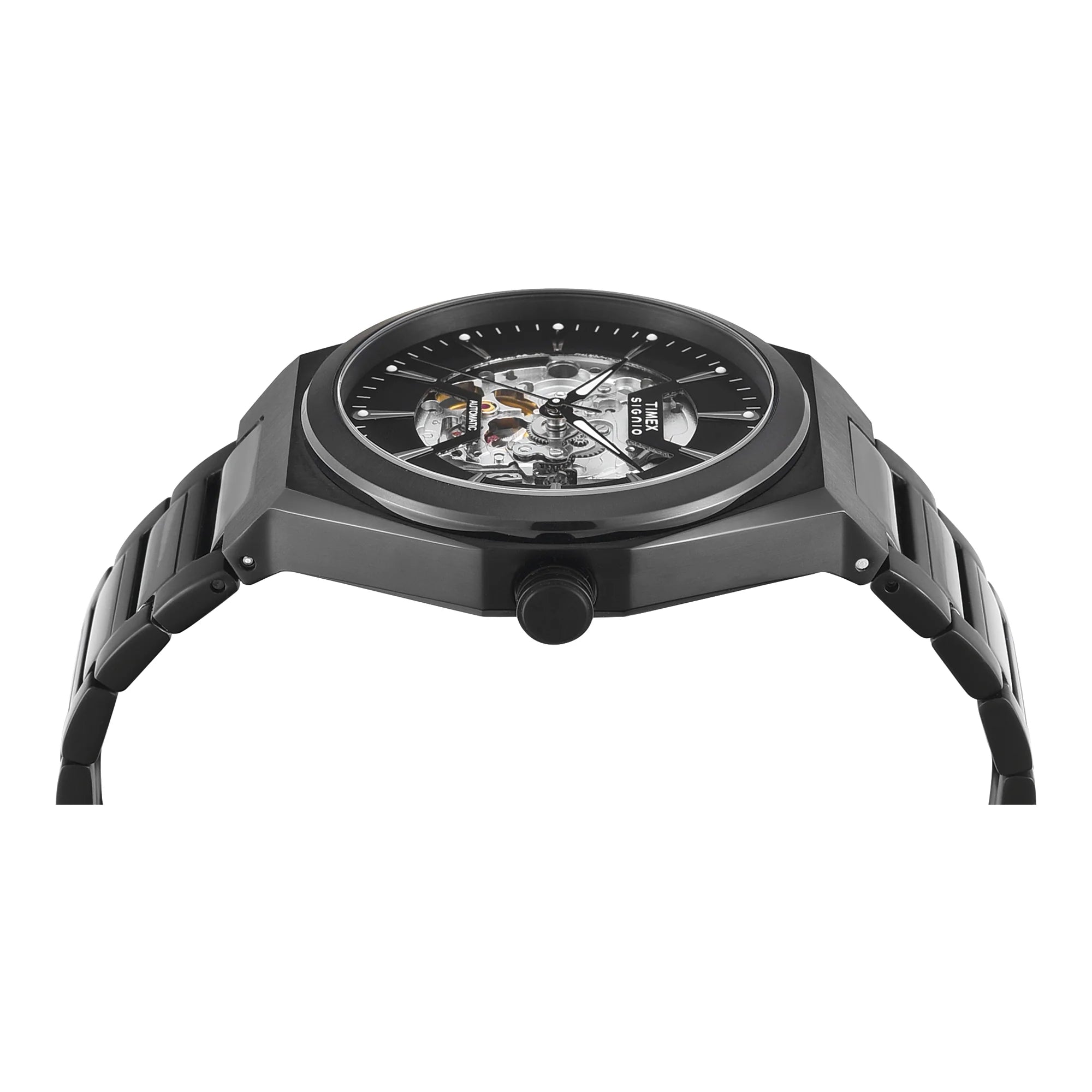 Timex TWEG33902 | Timex Signio Round 43mm Black Dial Automatic Men Watch.