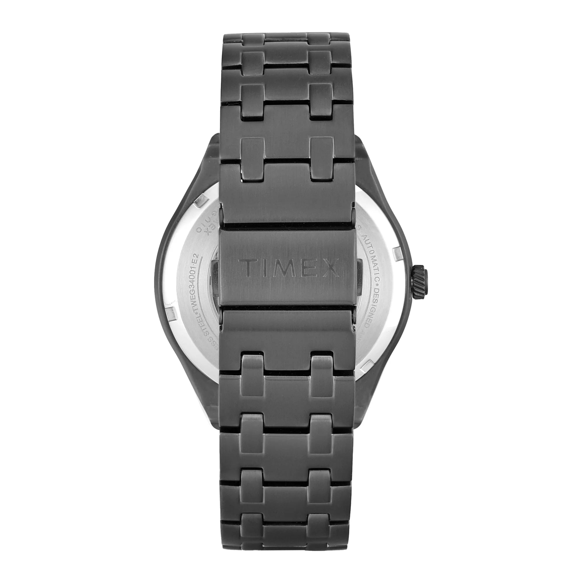 Timex TWEG34001 | Timex Signio Round 44mm Gunmetal Dial Automatic Men Watch.