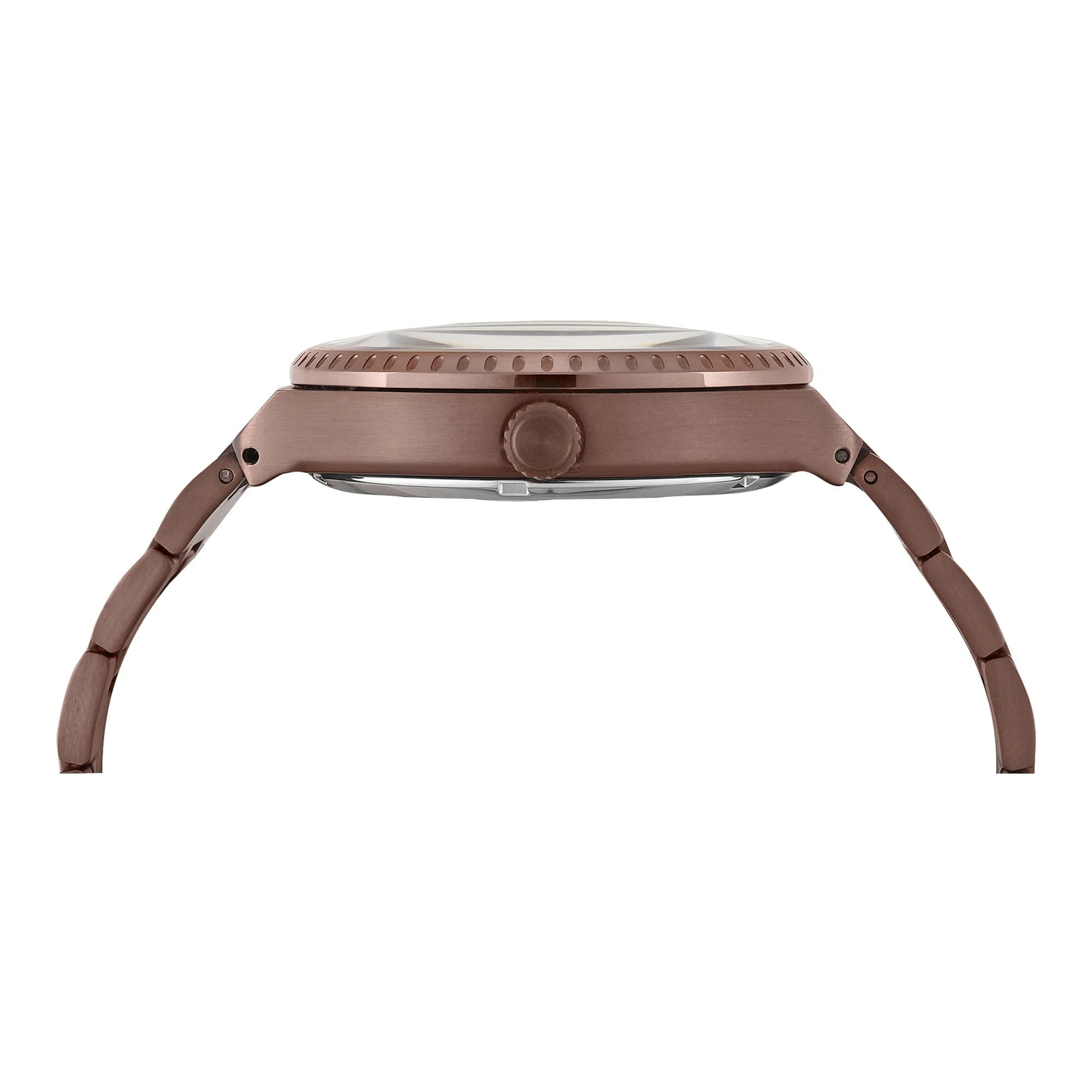 Timex TWEG34002 | Timex Signio Round 44mm Brown Dial Automatic Men Watch