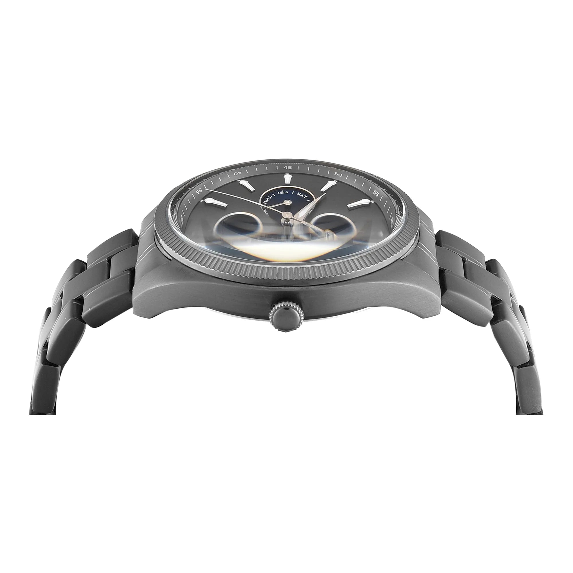Timex TWEG34400 | Timex Signio Round 43mm Gunmetal Dial Analog Men Watch