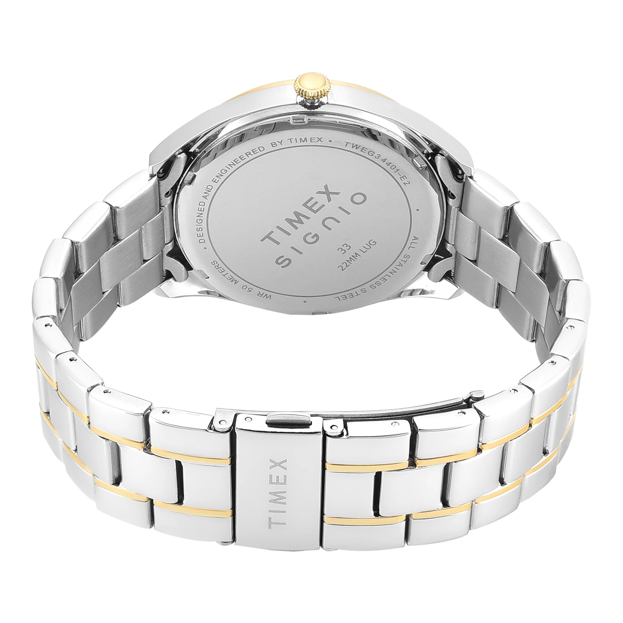 Timex TWEG34401 | Timex Signio Round 43mm Silver Dial Analog Men Watch