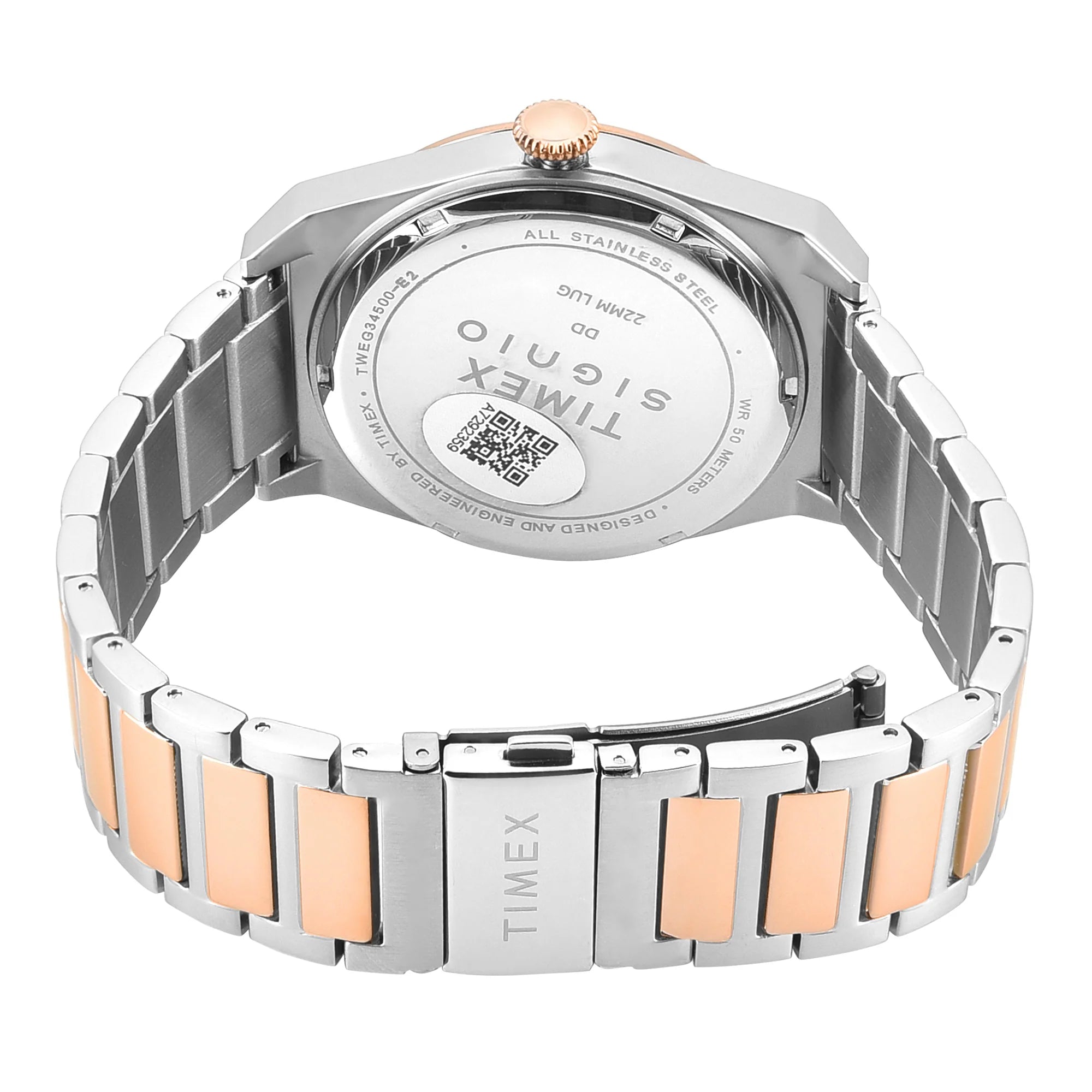 Timex TWEG34500 | Timex Signio Round 42mm Grey Dial Analog Men Watch