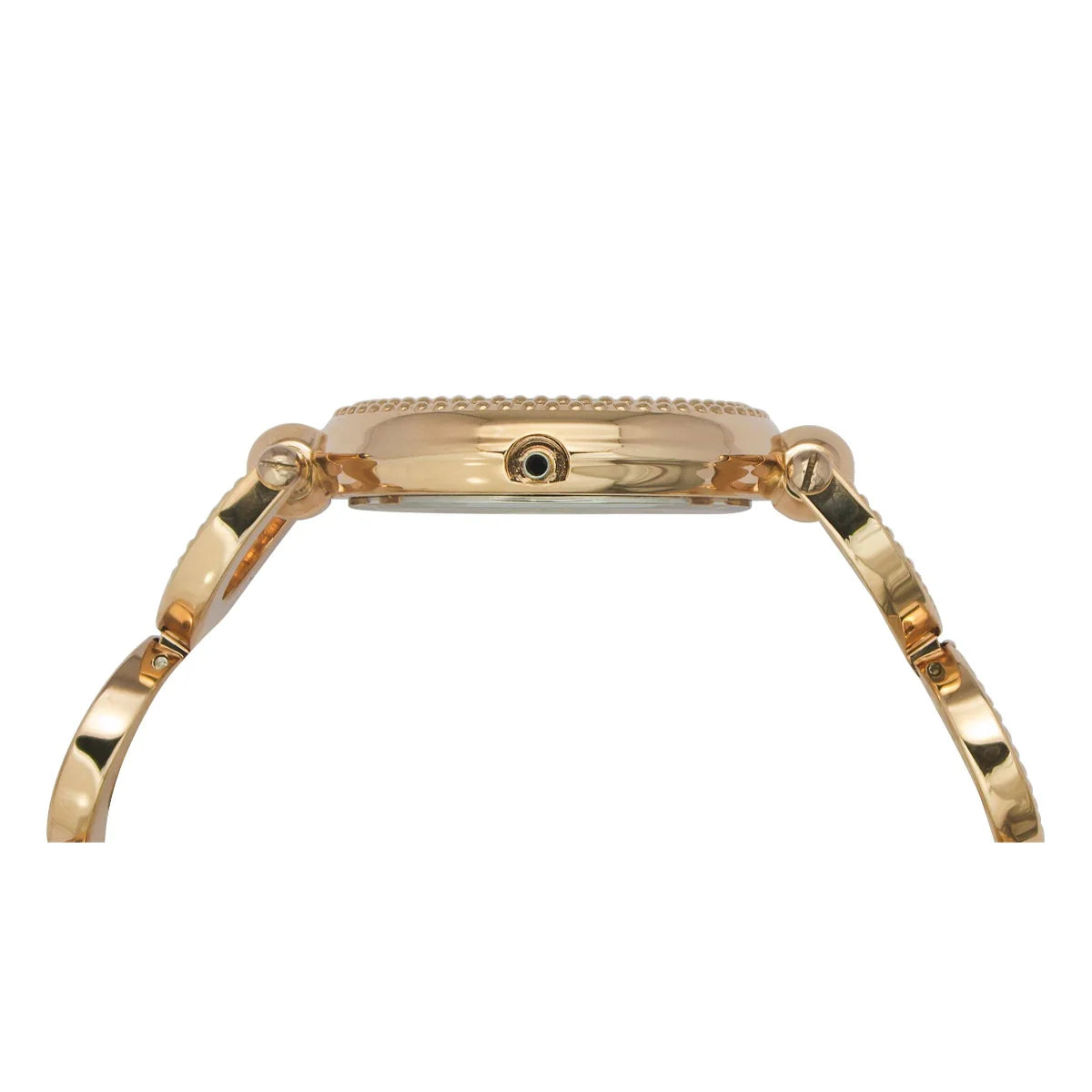 Timex TWEL14102 | Timex Women Analog Rose Gold Round Brass Dial Watch