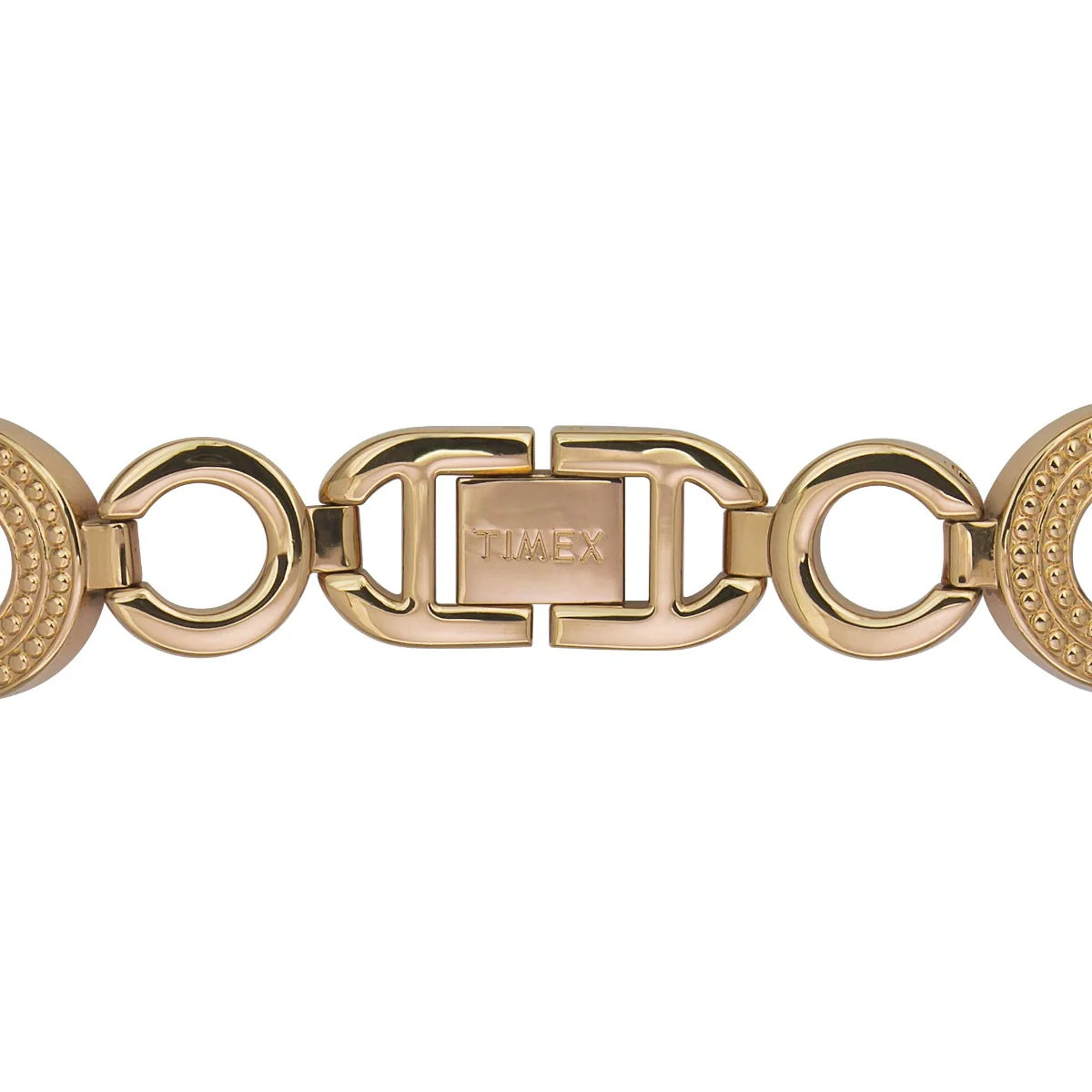 Timex TWEL14102 | Timex Women Analog Rose Gold Round Brass Dial Watch