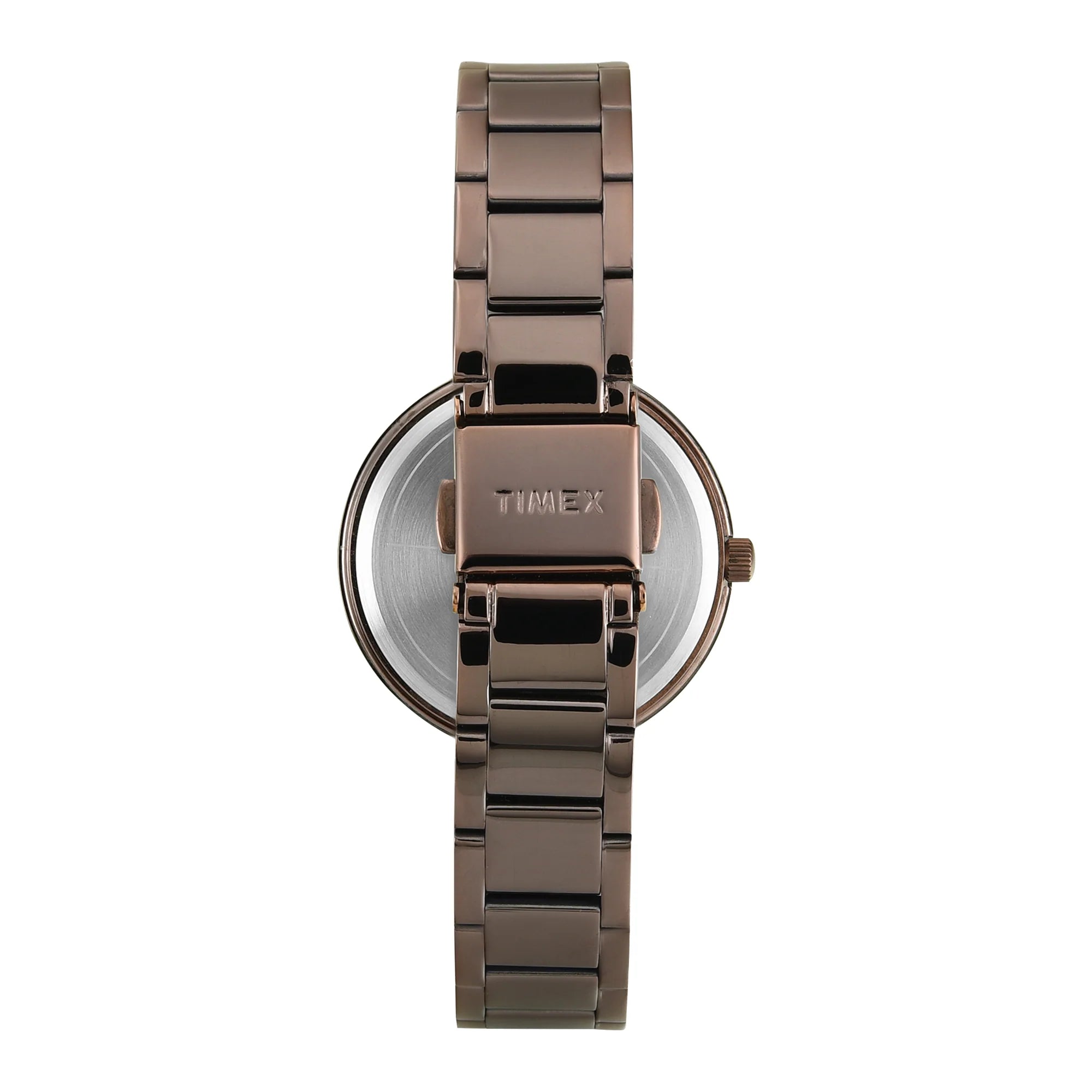 Timex TWEL18722 | TIMEX Brown Round Dial Analog Women's Watch