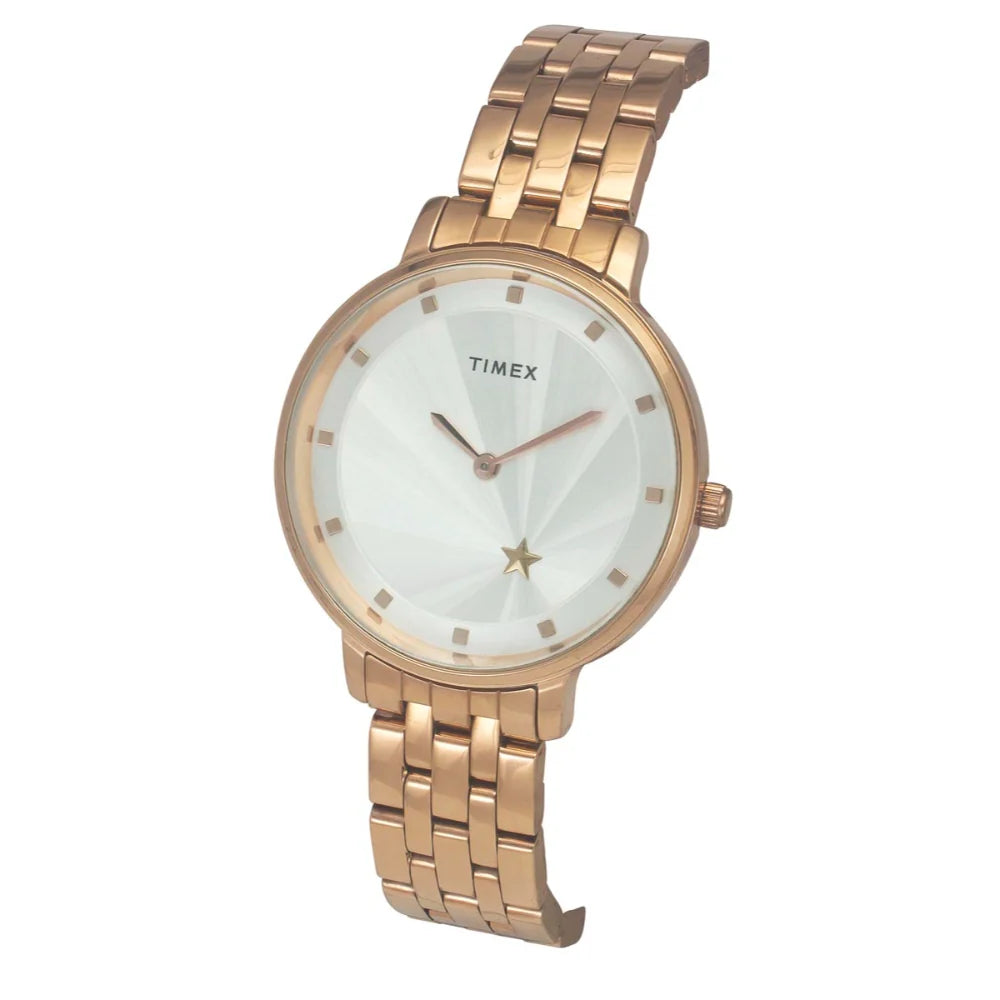 Timex TWEL19102 | Timex Cosmic Awe Women 2 Hands Round Dial Silver Watch