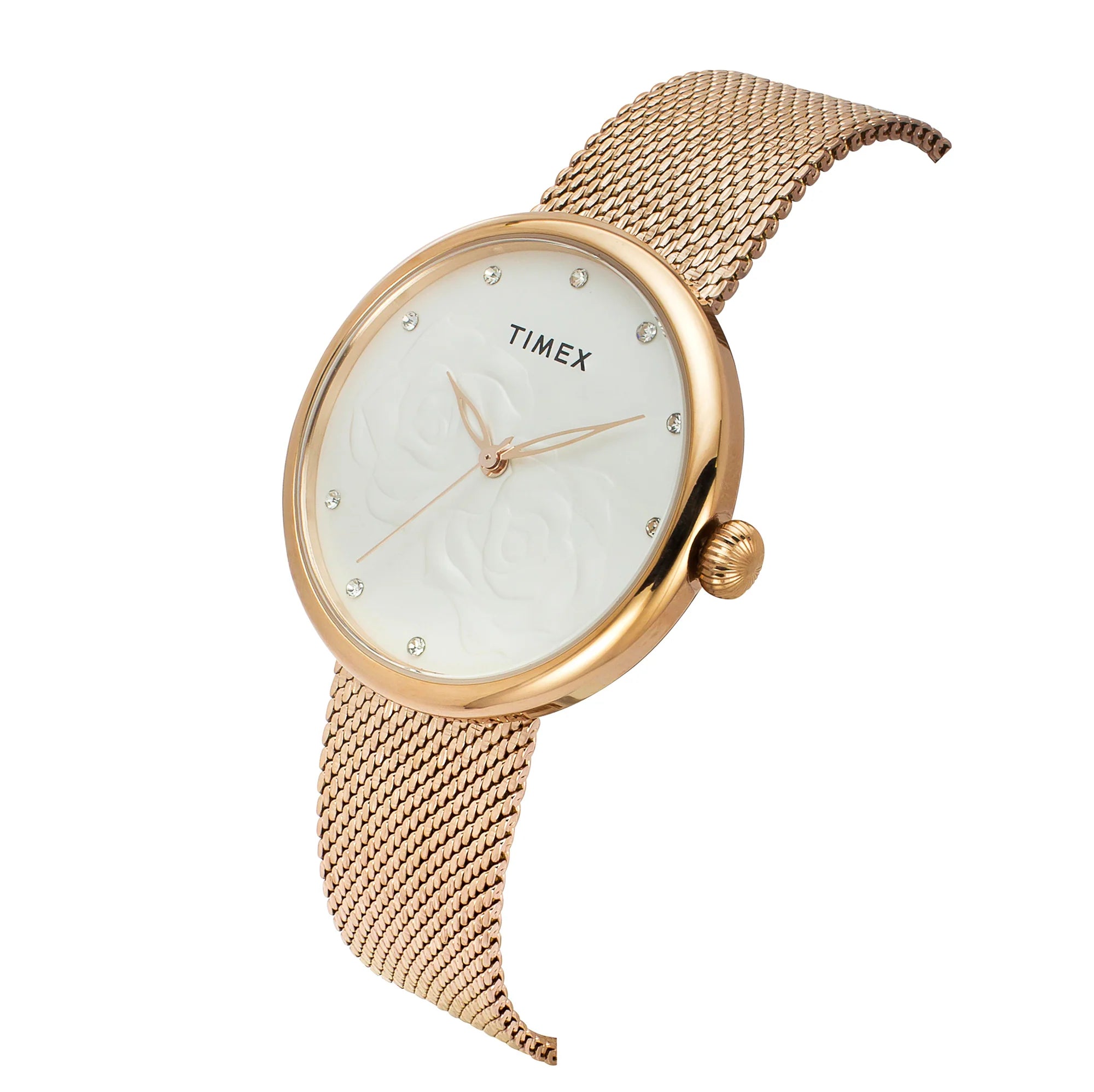 Timex TWEL19302 | TIMEX Women White Round Dial Analog Watch