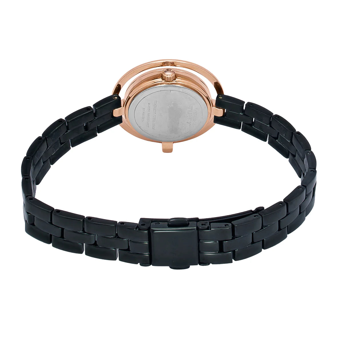 Timex TWEL24303 | TIMEX Fria Black Round Dial Analog Women's Watch