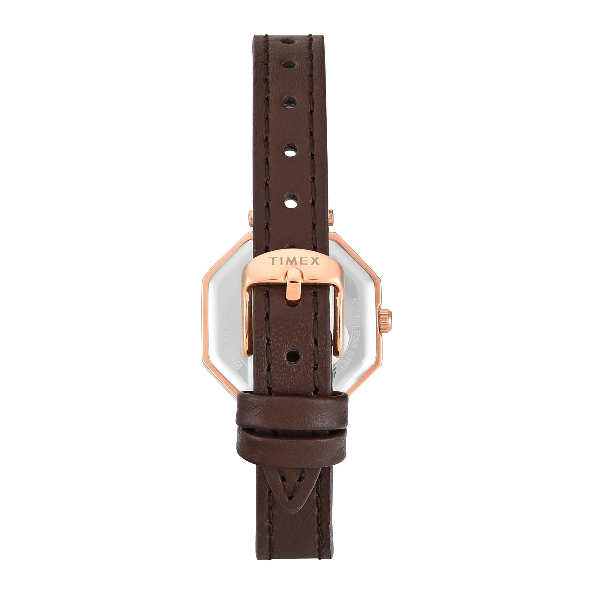 Timex TWEL26901 | Timex Trendline Octagonal 26mm Brown Dial Analog Women Watch
