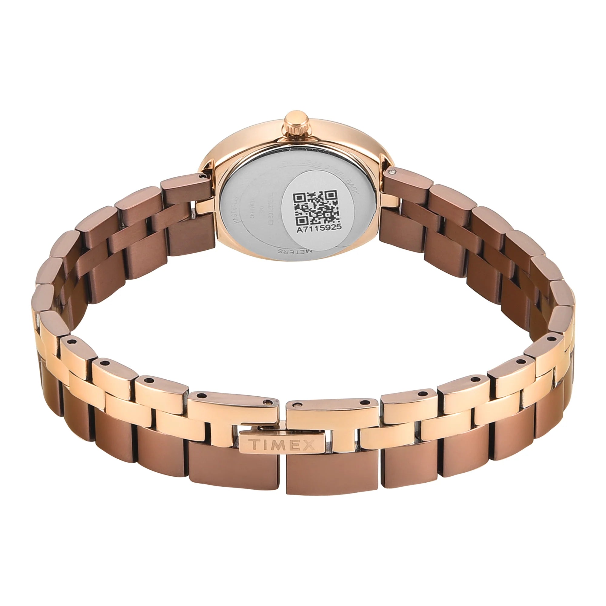 Timex TWEL27102 | Timex Trendline Oval 23mm Brown Dial Analog Women Watch
