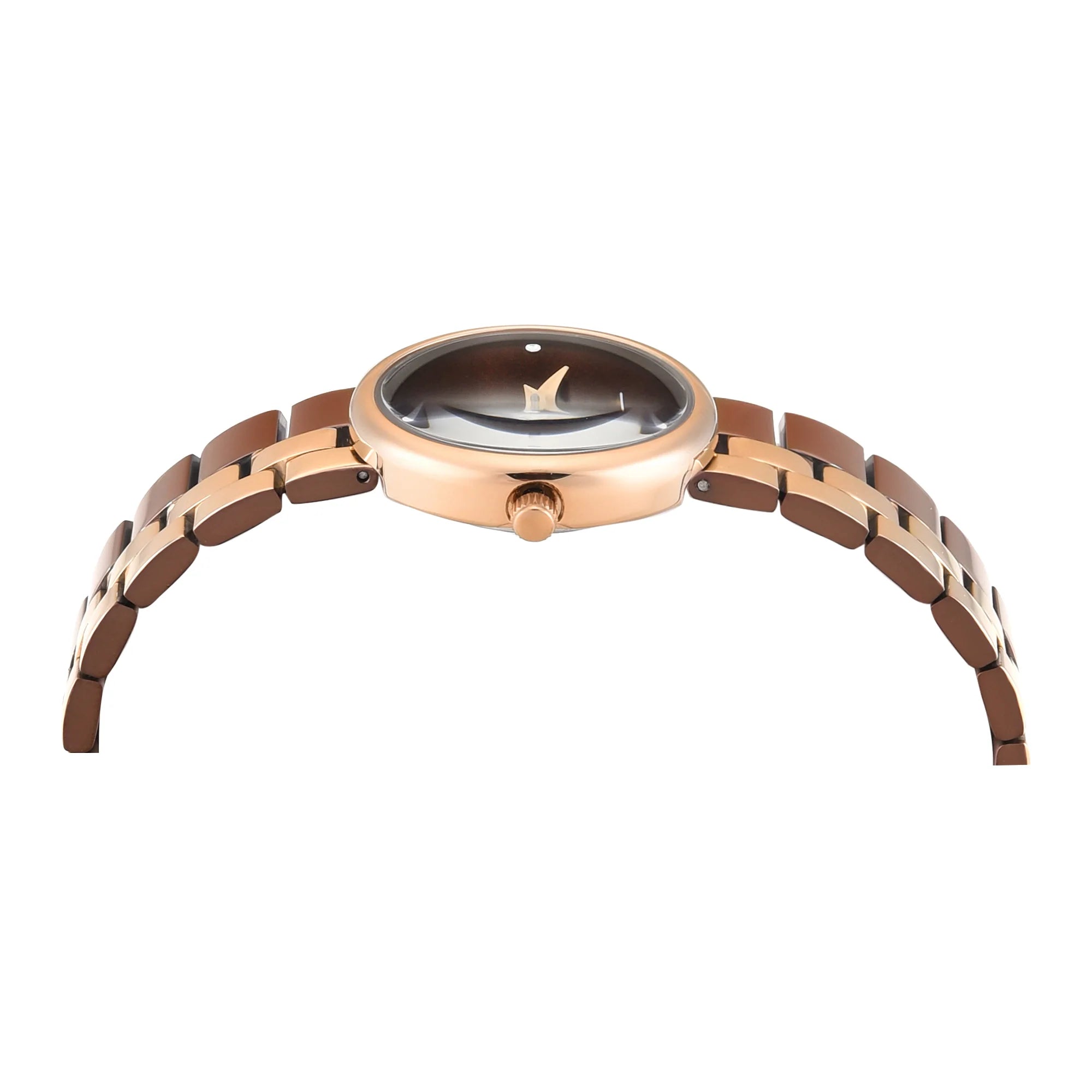 Timex TWEL27102 | Timex Trendline Oval 23mm Brown Dial Analog Women Watch