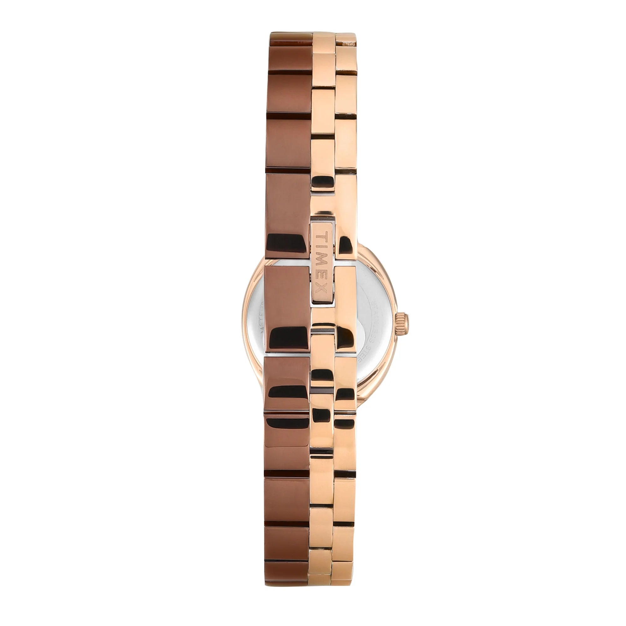 Timex TWEL27102 | Timex Trendline Oval 23mm Brown Dial Analog Women Watch