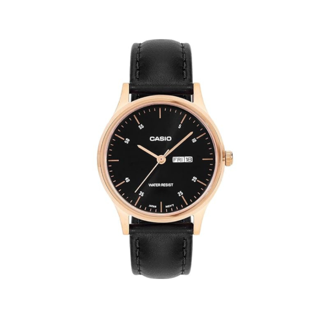 Casio LTP-SN8YRL-1B A2510 | Women Quartz Black Dial Analog Leather Watch