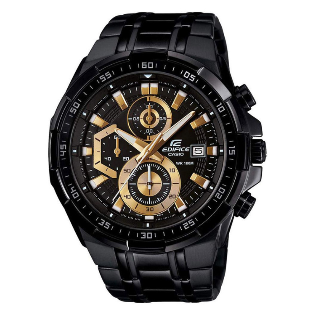 Casio EFR-539BK-1AVUDF EX187 | Edifice Men Quartz Black Dial Chronograph Stainless Steel Watch
