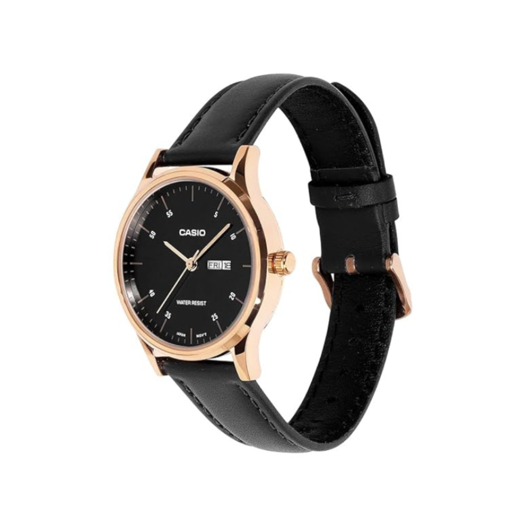 Casio LTP-SN8YRL-1B A2510 | Women Quartz Black Dial Analog Leather Watch