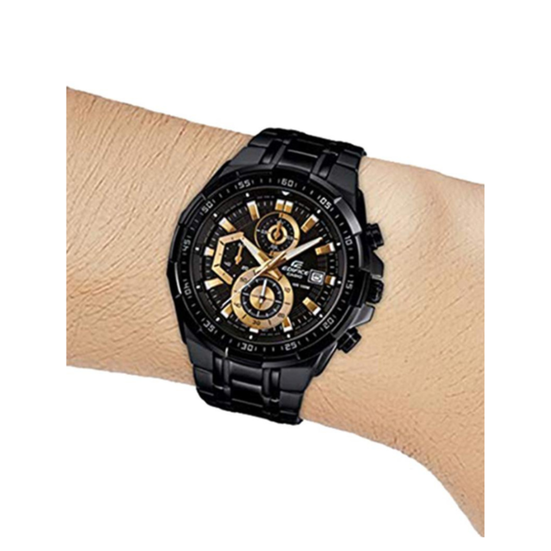Casio EFR-539BK-1AVUDF EX187 | Edifice Men Quartz Black Dial Chronograph Stainless Steel Watch