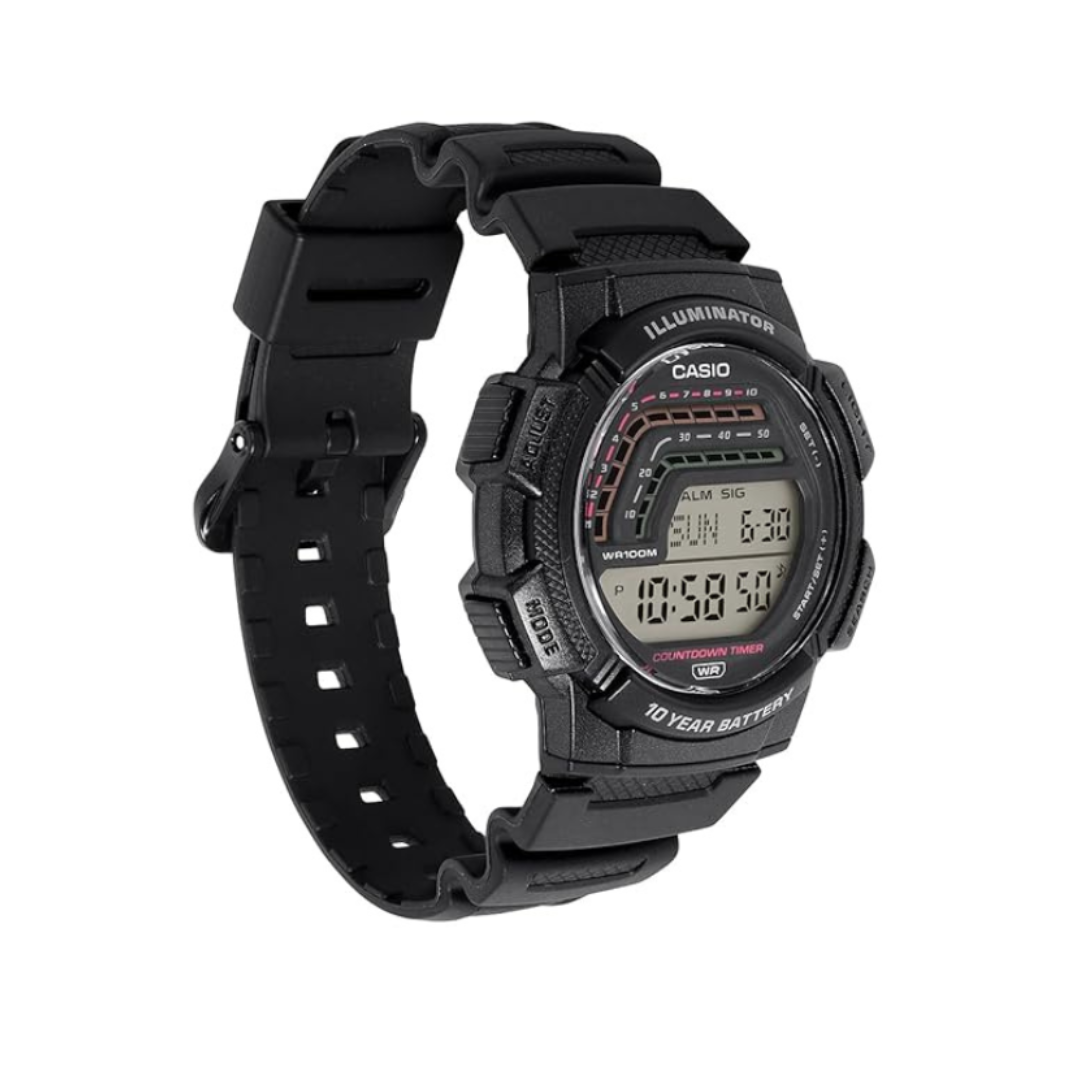 Casio WS-1800-1AV A2532 | YOUTH Men Quartz Transparent Dial Digital Resin Watch