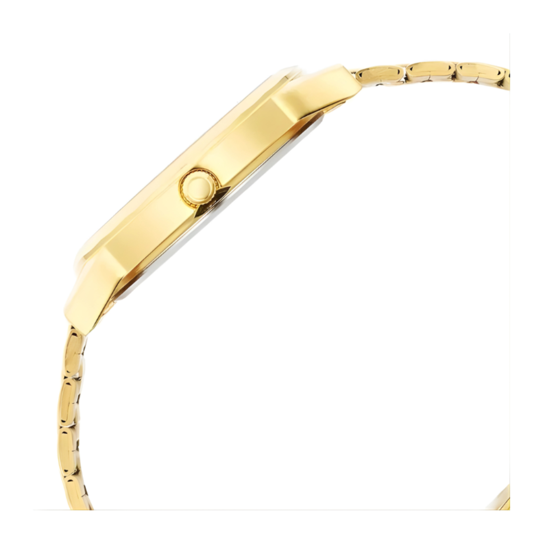Titan 1644YM05 | Titan Karishma Zing Quartz Analog Green Dial Golden Stainless Steel Strap Watch For Men