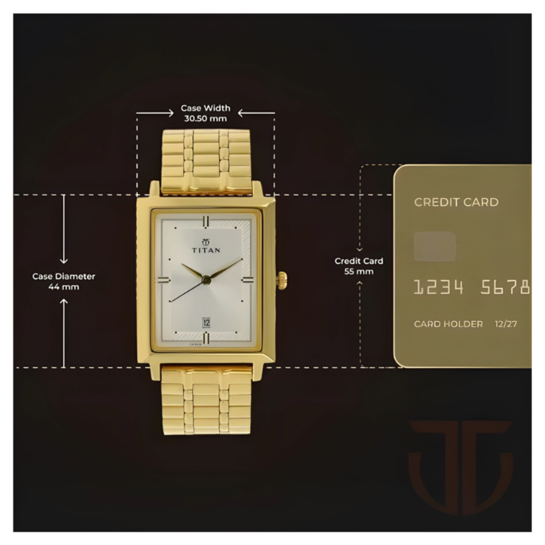 Titan 1715YM01 | Titan Analog with Date Silver Dial Quartz Stainless Steel StrapMens
