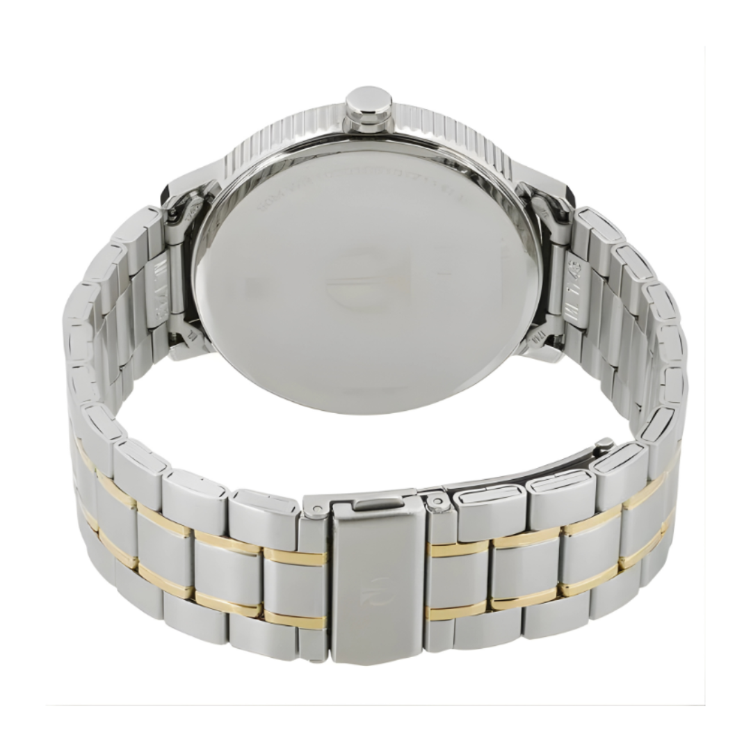 Titan 1743BM01 | Titan Regalia Baron Silver Dial Analog with Day and Date Stainless Steel Strap watch for Men