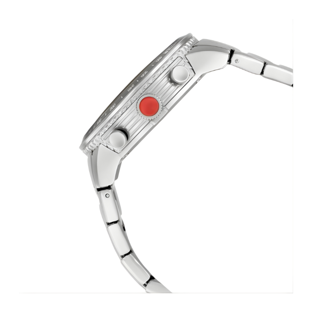 Titan 1762KM01 | Titan Octane Silver Dial Chronograph Metal Strap watch for Men