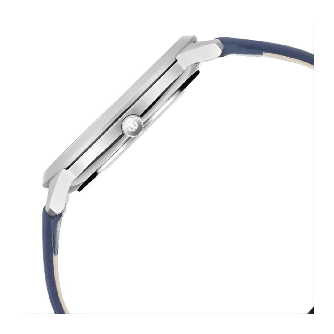 Titan 1801SL02 | Titan Quartz Analog Silver Dial Leather Strap Watch for Men