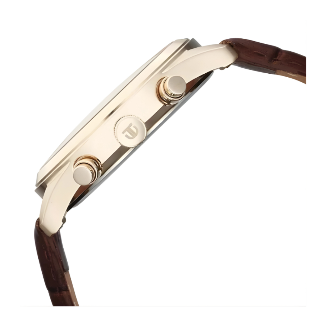 Titan 1805WL03 | Titan Classique Neo Splash Analog with Cream Dial Brown Leather Strap Watch for Men
