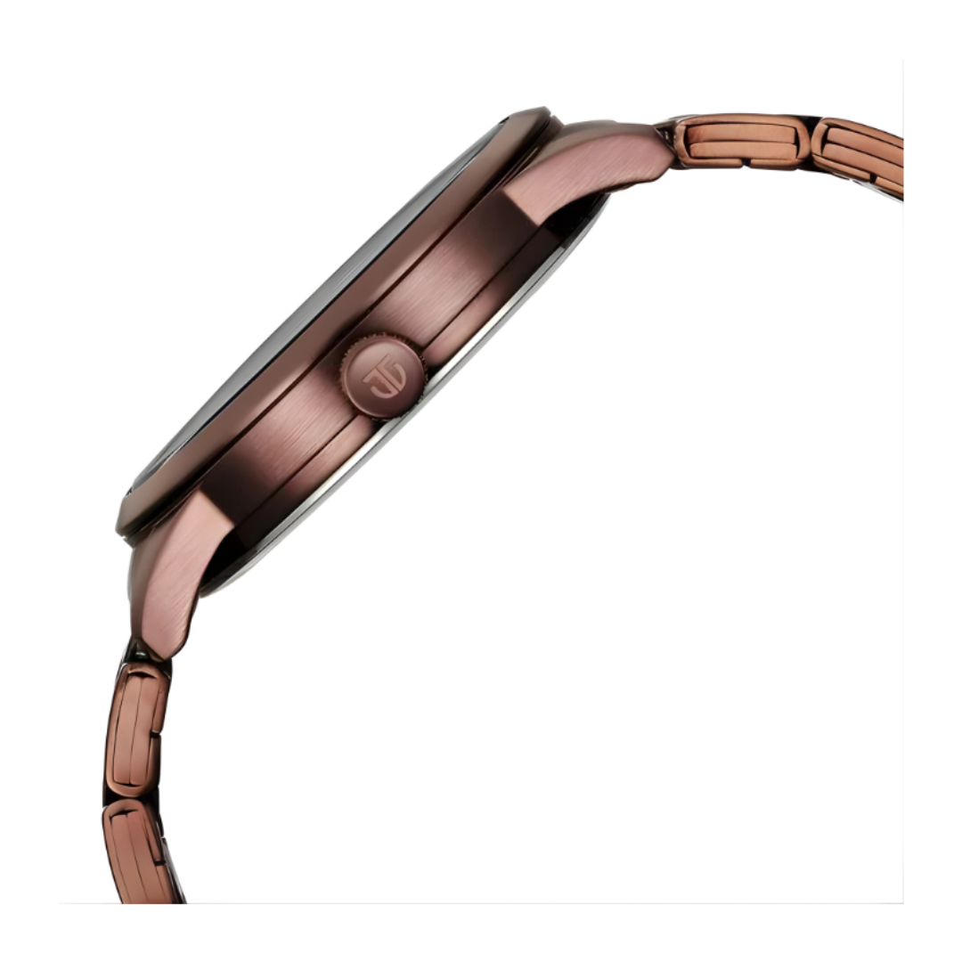 Titan 1806QM03 | Titan Neo Splash Brown Dial Analog with Date Stainless Steel Strap Watch for Men