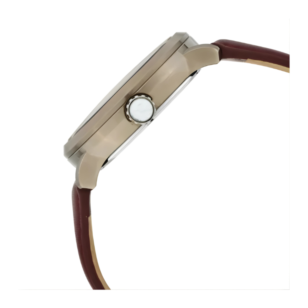 Titan 1828QL02 | Titan Grandmaster White Dial Quartz Analog Leather Strap Watch for Men