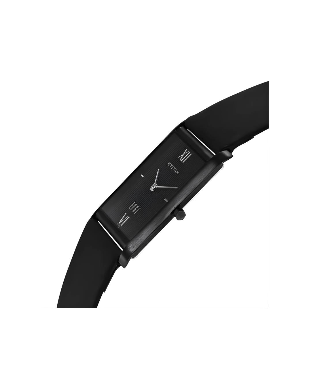 Titan 1043NL01 | Titan Edge Quartz Analog Black Dial Leather Strap Watch for Men