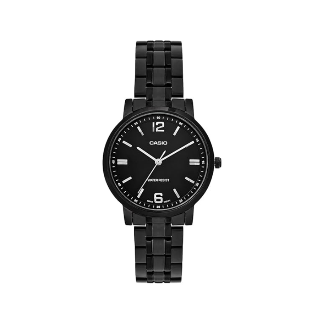 Casio LTP-SN5YB-1A A2445 | Enticer Women Quartz Black Dial Analog Stainless Steel Watch