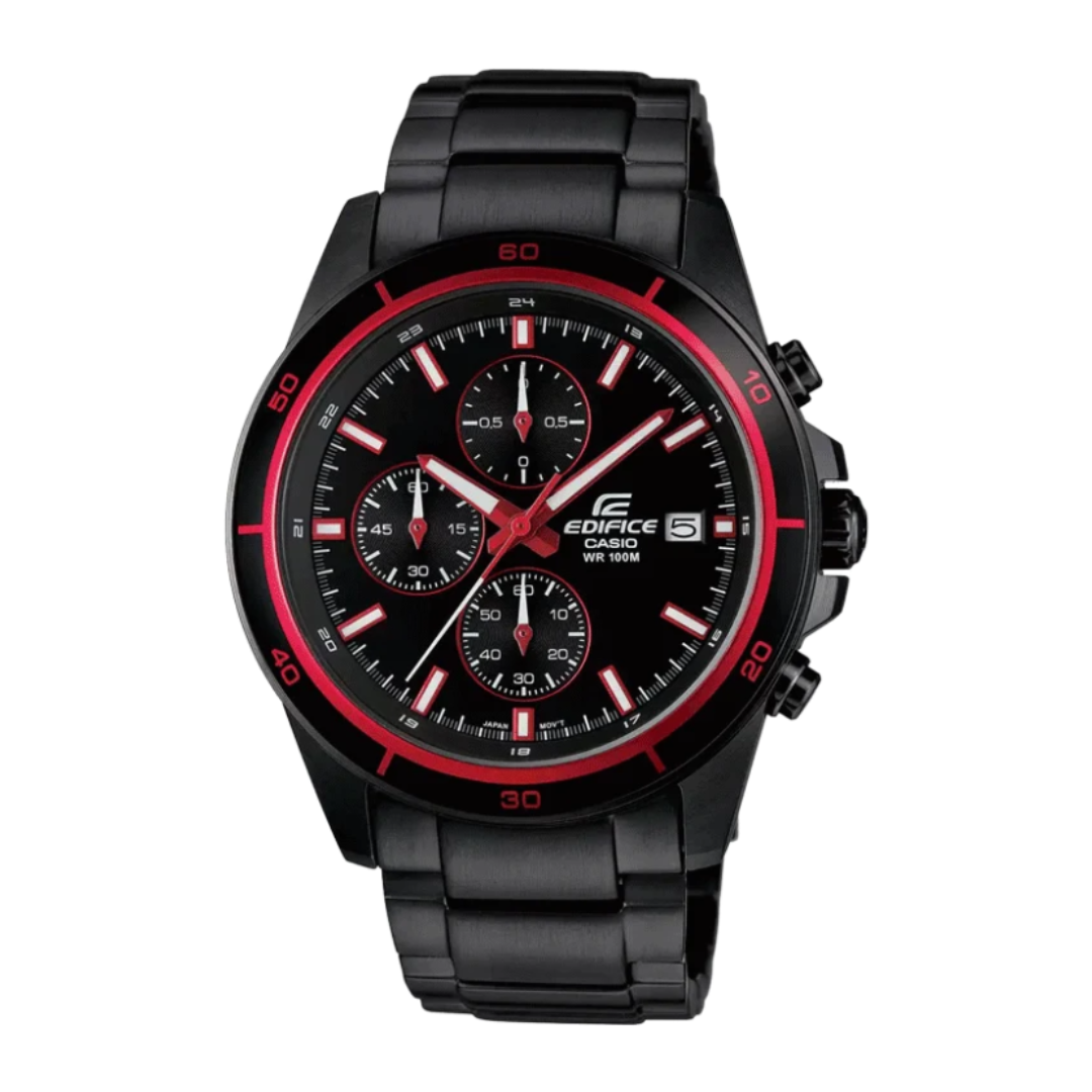 Casio - EFR-526BK-1A4VUDF EX207 | Black Dial Stainless Steel Watch For Men