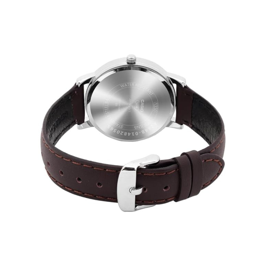 Casio LTP-SN5YL-7A A2448 | Enticer Women Quartz White Dial Analog Leather Watch