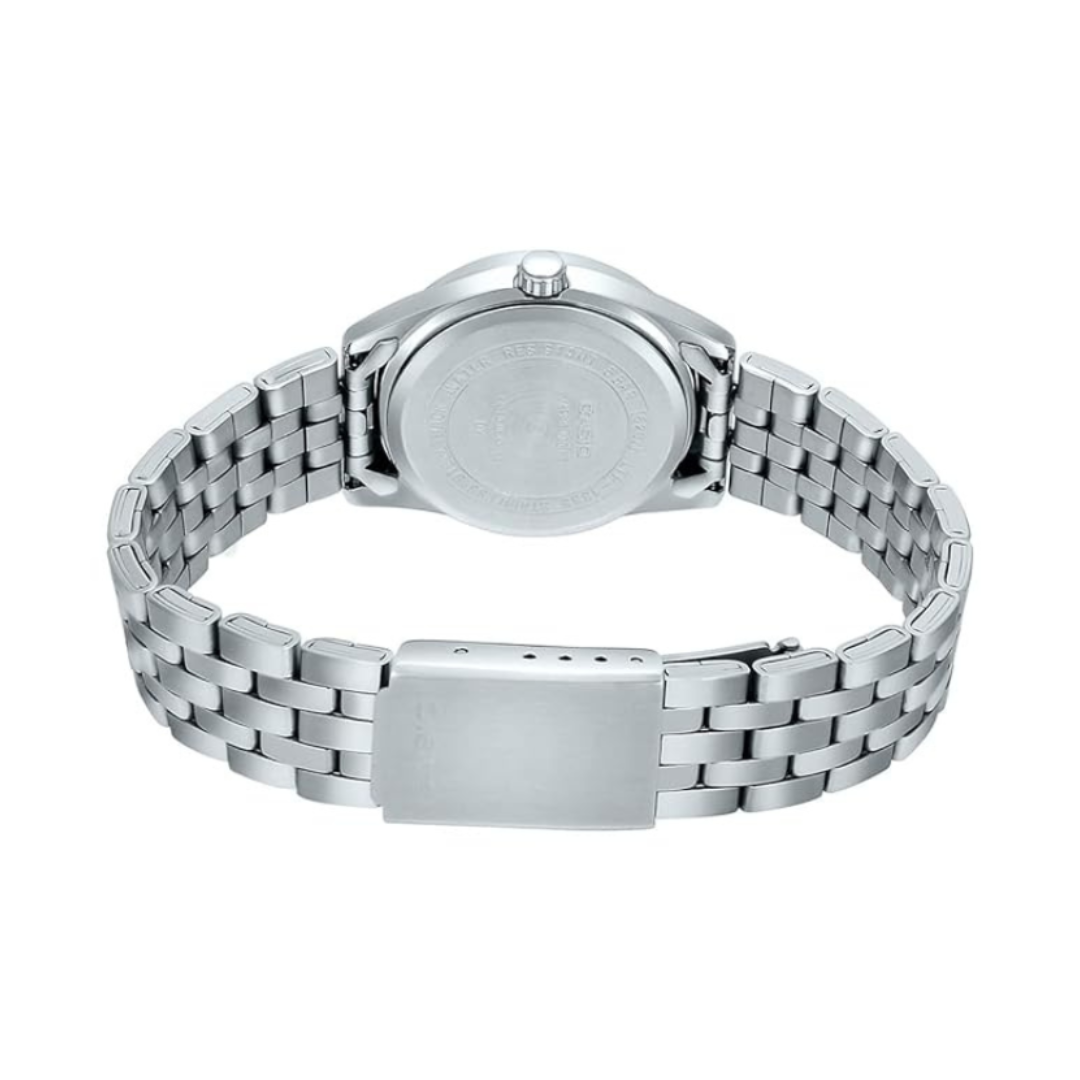 Casio LTP-1335D-1A2VDF A1504 | Enticer Women Quartz Black Dial Analog Stainless Steel Watch