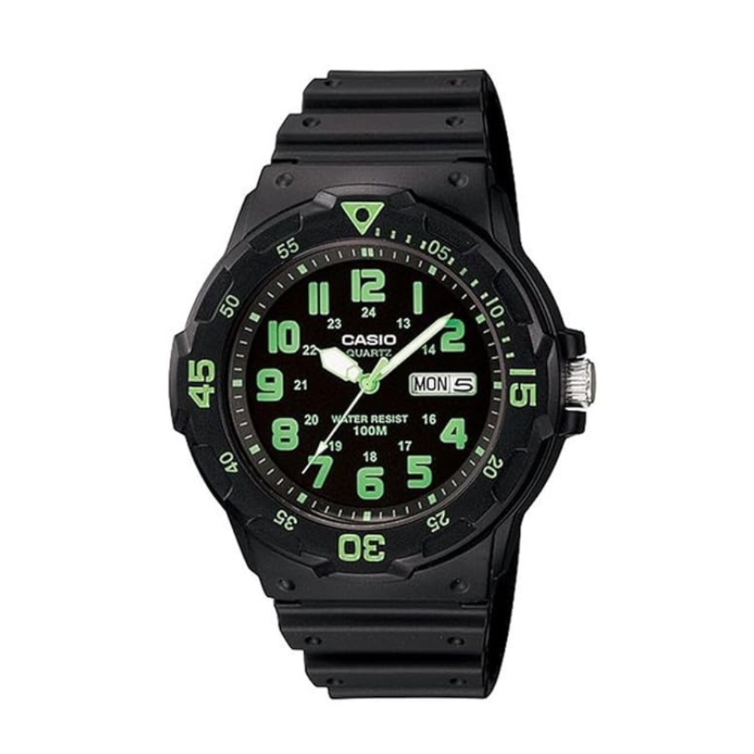 Casio MRW-200H-3BV A743 | Casio Youth Series Analog Black Dial Men's Watch