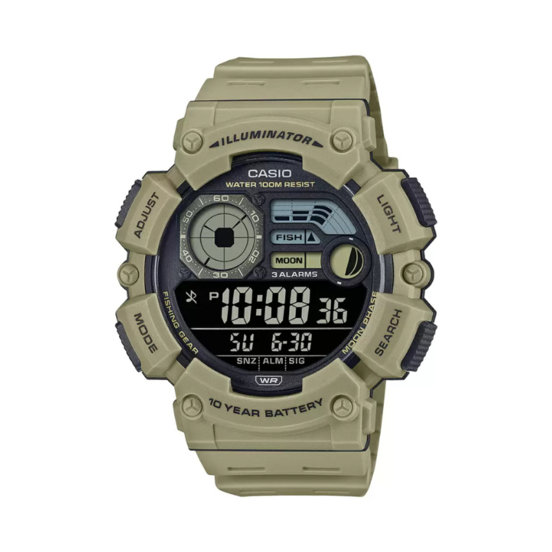 Casio WS-1500H-5BVDF D351 | Youth Unisex Quartz Black Dial Digital Resin Watch
