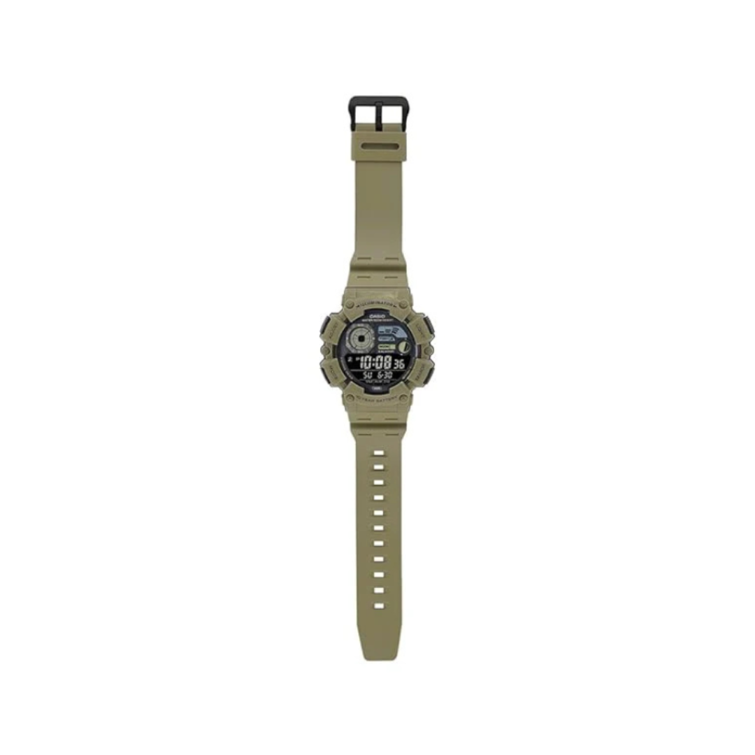 Casio WS-1500H-5BVDF D351 | Youth Unisex Quartz Black Dial Digital Resin Watch