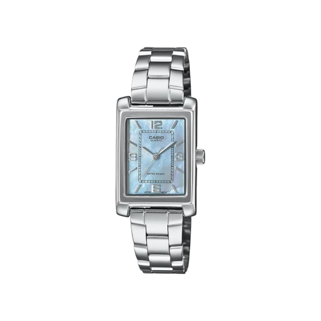 Casio LTP-1234DS-2ADF A2365 | Enticer Women Quartz Blue Dial Analog Stainless Steel Watch