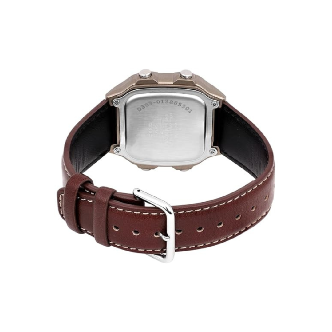 Casio AE-1200WHL-5AV D383 | Youth Unisex Quartz Black Dial Digital Leather Watch