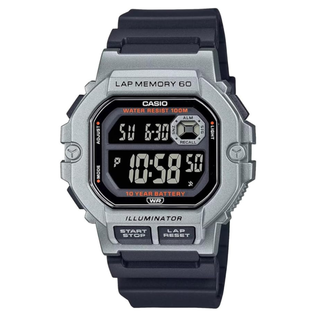 Casio WS-1400H-1BVDF D270 | Youth Unisex Quartz Black Dial Digital Resin Watch