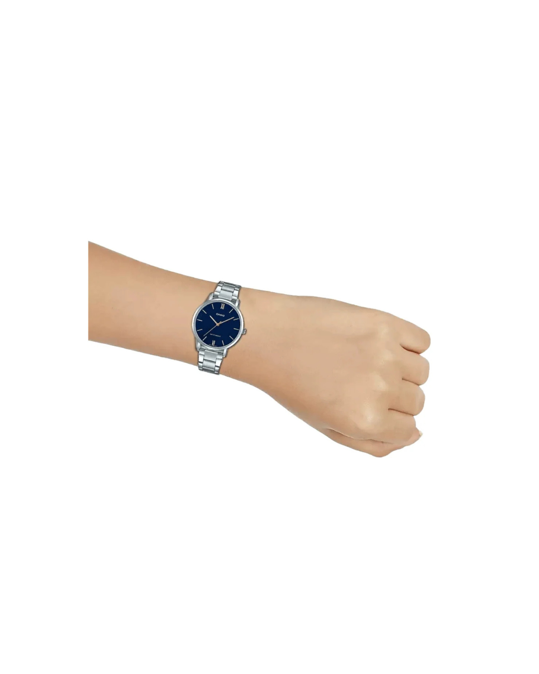 Casio LTP-VT01D-2BUDF A1623 | Enticer Women Quartz Blue Dial Analog Stainless Steel Watch