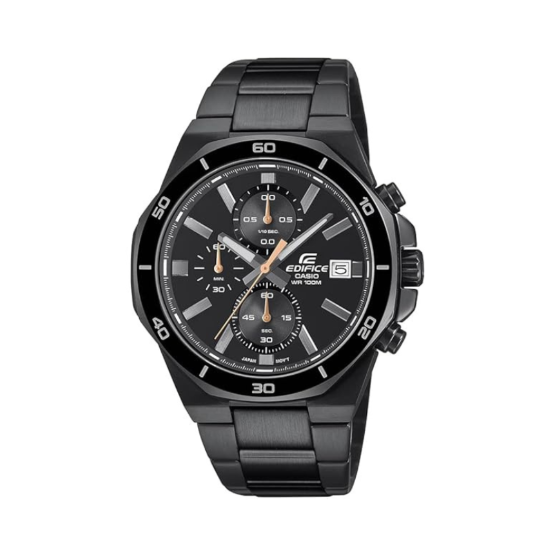 Casio EFV-640DC-1AVDF ED638 | Edifice Men Quartz Black Dial Chronograph Stainless Steel Watch