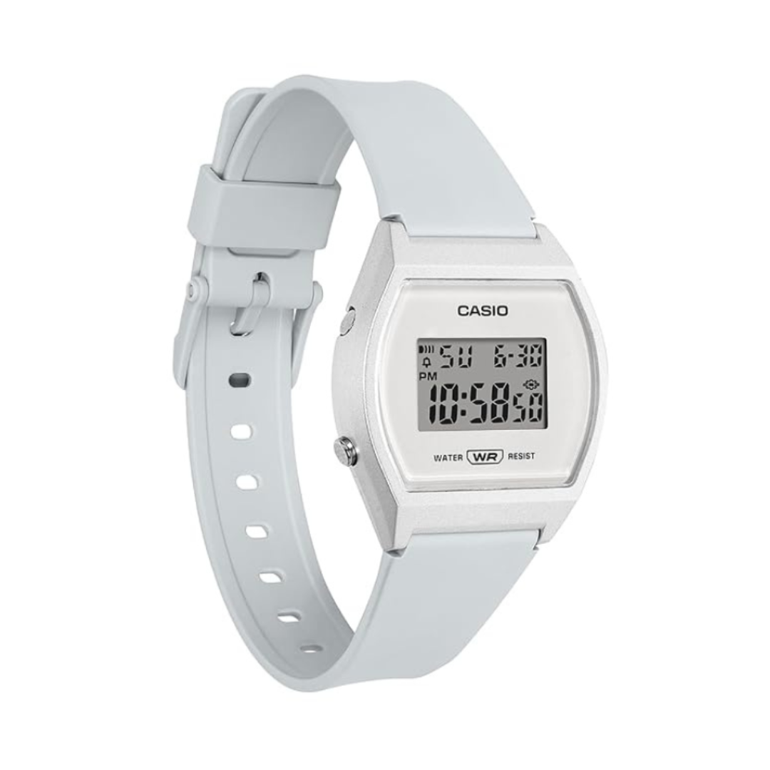 Casio LW-204-7ADF D439 | Unisex Quartz White Dial Digital Resin Watch.